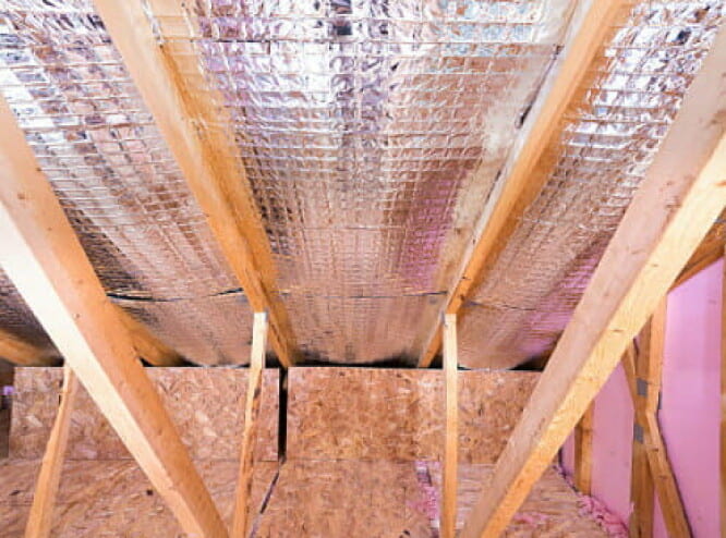 reflective or radiant barrier insulation
