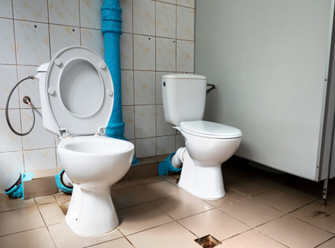 Two-piece or double-piece toilets