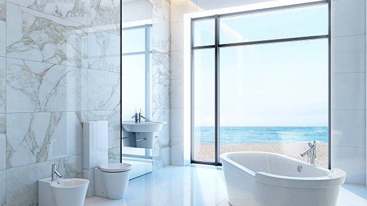 beach style bathroom