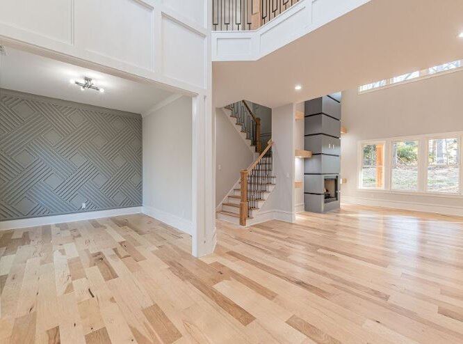 Stairs And Fireplace
