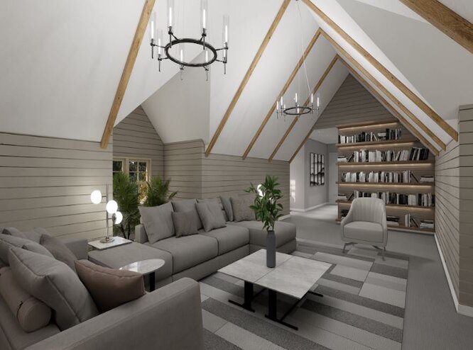 Attic Living Room