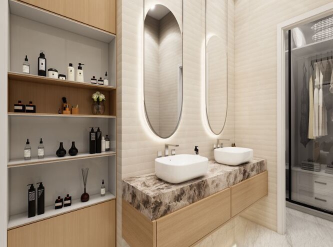 Bathroom Walk-in Closet