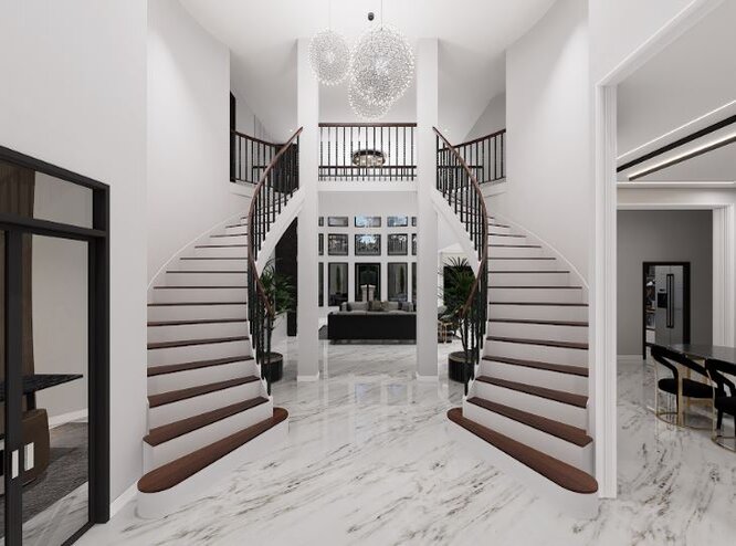 Entry Foyer With Clean look