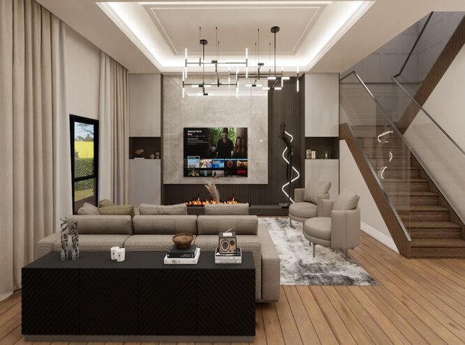 Full View Of Living Room