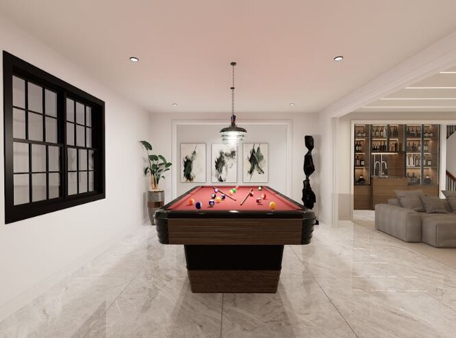 Billiard room