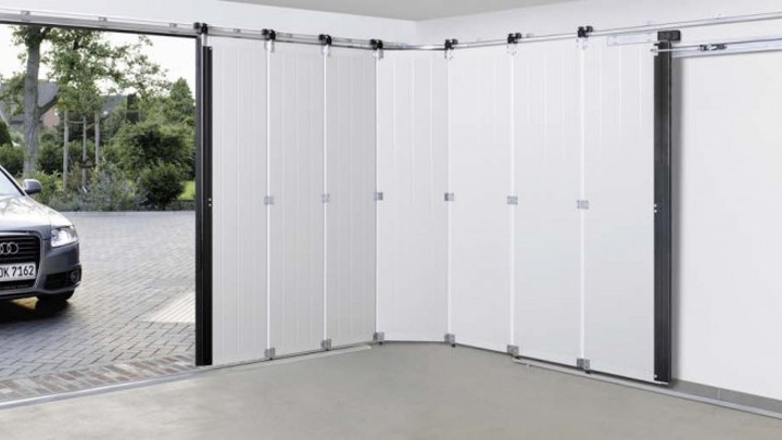 Side-sliding garage door