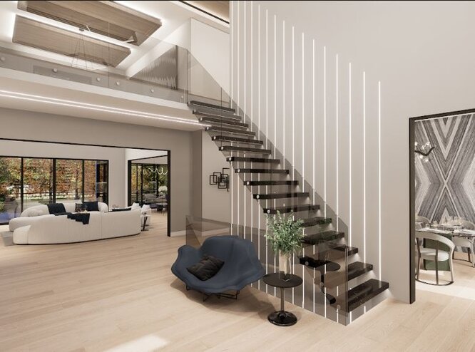 Entry-Foyer-Floating-Stairs