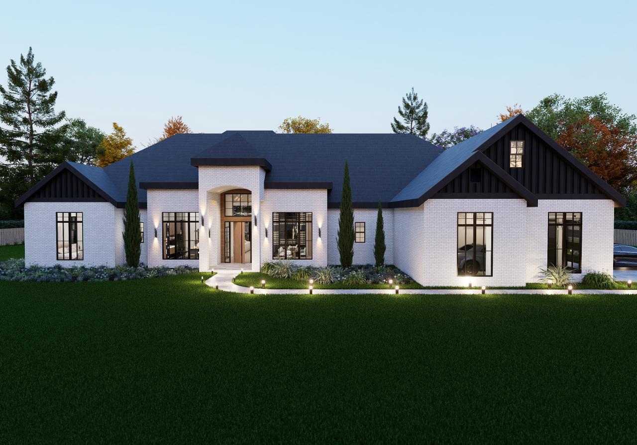 Night Front Elevation